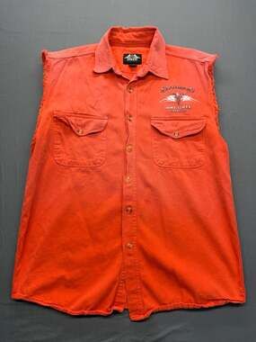 Biker Design Sturgis Bike Week 2004 64th Annual Sleeveless Button-Up Shirt